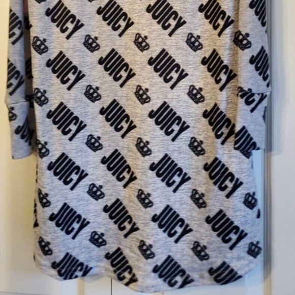 JUICY COUTURE Women's Long Sleeve Crown/Juicy Night Gown NWT Size L - Picture 6 of 8